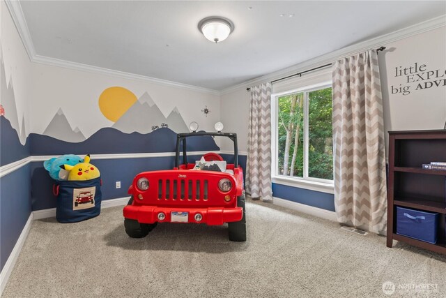 856 Hilltop Ave, Kent, WA 98031 - carpeted bedroom with baseboards and ornamental molding