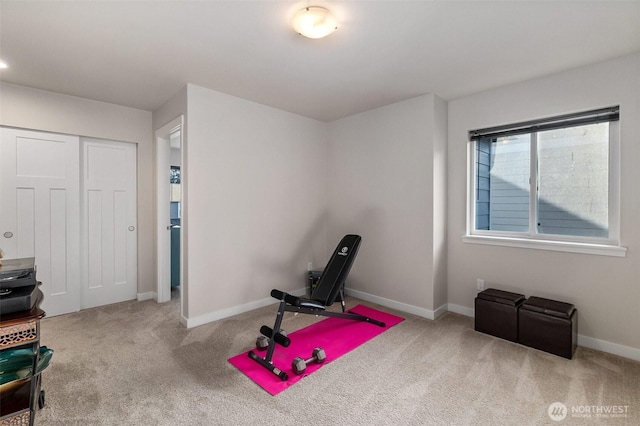 3215 64th Ln SW, Olympia, WA 98512 - workout room with carpet flooring and baseboards