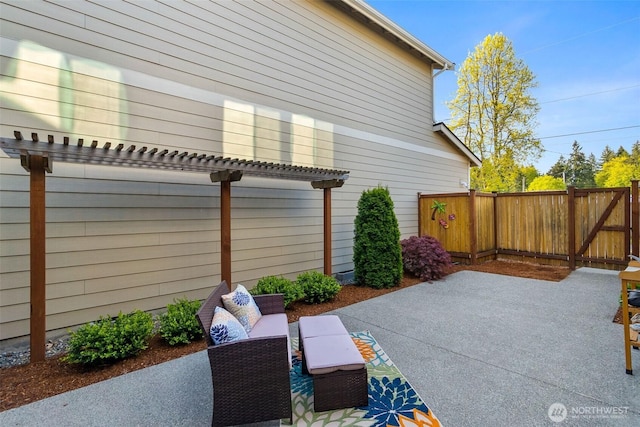 3215 64th Ln SW, Olympia, WA 98512 - view of patio with a pergola and a fenced backyard