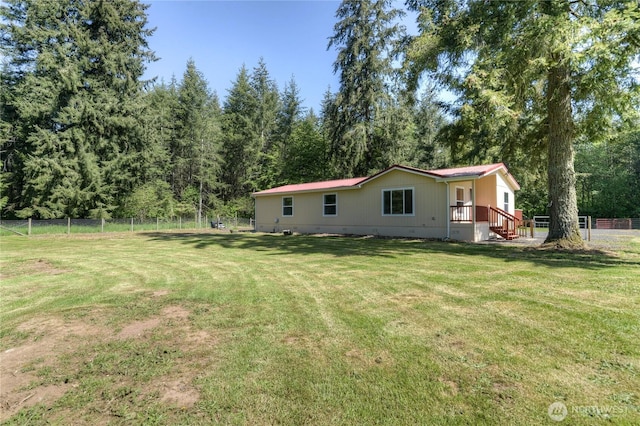 back of house featuring crawl space