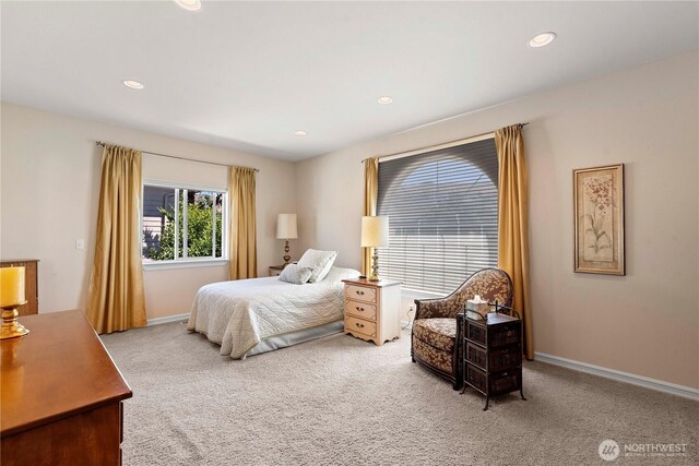 1552 Huntwood Ln, East Wenatchee, WA 98802 - carpeted bedroom with baseboards and recessed lighting