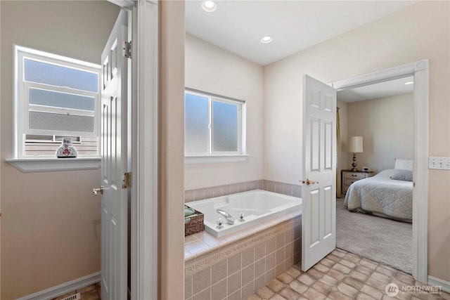 1552 Huntwood Ln, East Wenatchee, WA 98802 - ensuite bathroom with a garden tub and recessed lighting