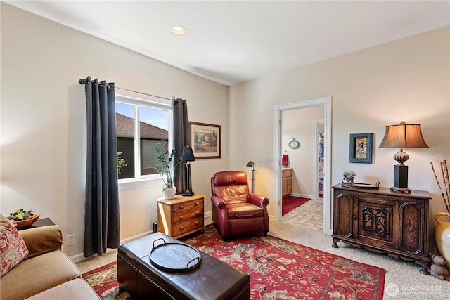 1552 Huntwood Ln, East Wenatchee, WA 98802 - carpeted living area with baseboards and recessed lighting
