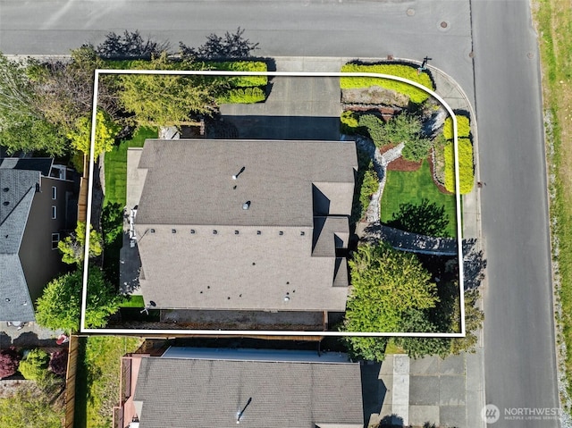 4002 33rd St NE, Tacoma, WA 98422 - aerial overview of property's location with property parcel outlined