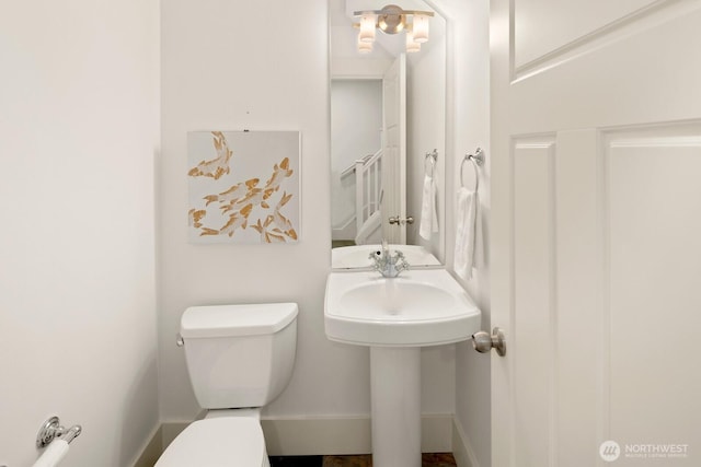 half bath with toilet