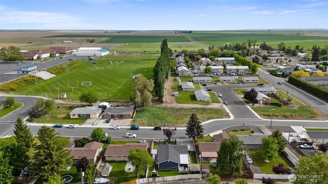 322 W 8th St, Warden, WA 98857 - aerial overview of property's location with nearby suburban area