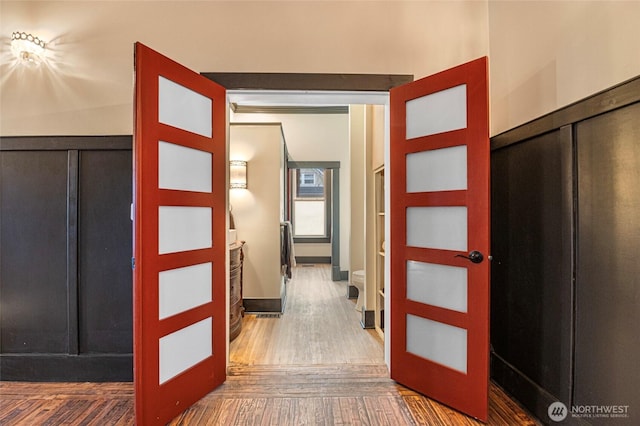 640 N Elm St, Colville, WA 99114 - hallway featuring wood finished floors