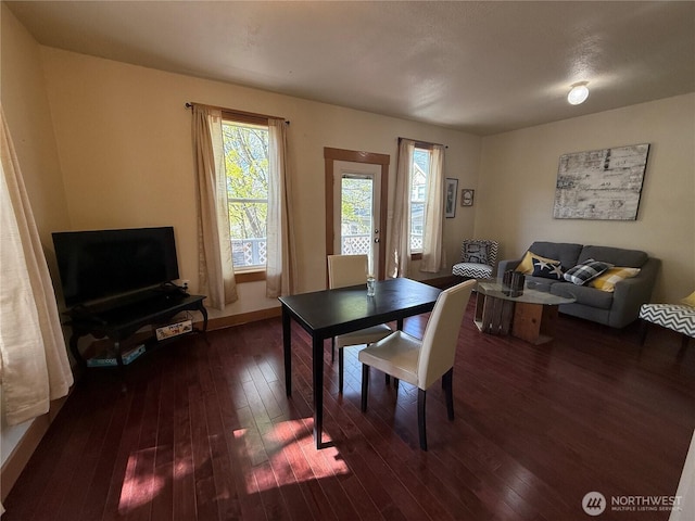 640 N Elm St, Colville, WA 99114 - dining room featuring baseboards and wood-type flooring