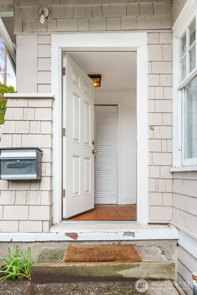view of exterior entry