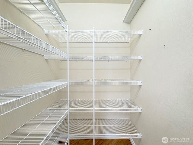view of storage area