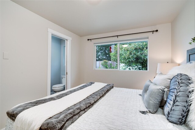 bedroom with ensuite bathroom