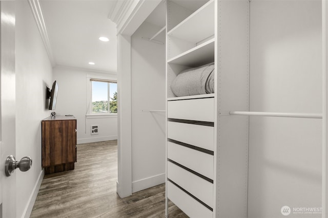 716 W Argand St Unit C, Seattle, WA 98119 - spacious closet with wood finished floors