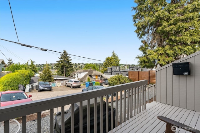 716 W Argand St Unit C, Seattle, WA 98119 - wooden deck with a residential view