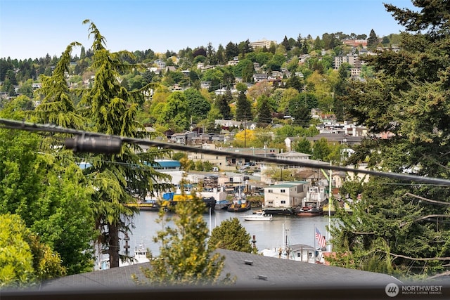 716 W Argand St Unit C, Seattle, WA 98119 - balcony with view of scattered trees and a water view