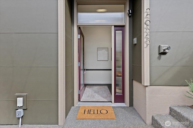 view of property entrance