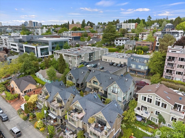 aerial perspective of suburban area