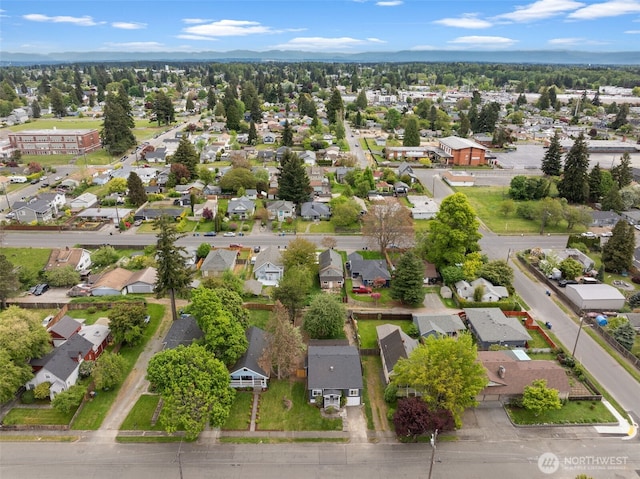 aerial view of residential area