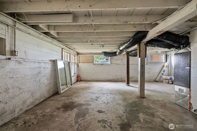 view of basement