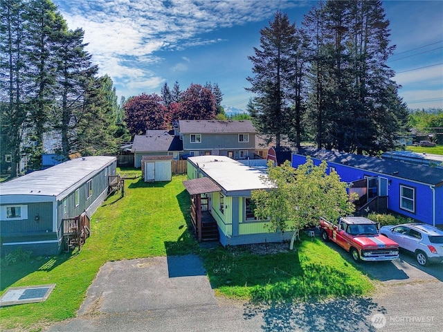 view from above of property