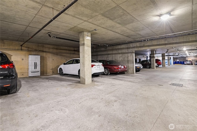view of parking deck