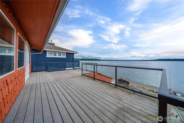 3312 SW 172nd St, Burien, WA 98166 - wooden deck with a water view