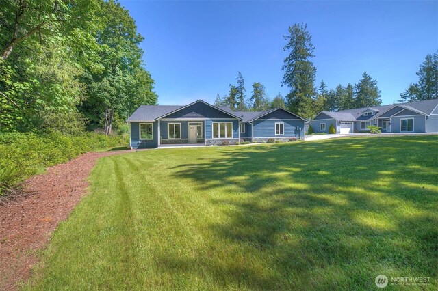 39195 Blackmouth Pl NE, Hansville, WA 98340 - single story home featuring a front yard