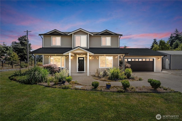 3612 64th St E, Tacoma, WA 98443 - traditional-style house featuring concrete driveway, a garage, and covered porch