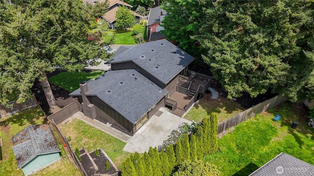 view of subject property