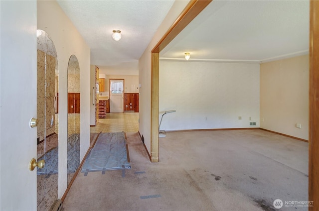 2734 Sunset Dr W, University Place, WA 98466 - hall featuring baseboards, visible vents, and carpet