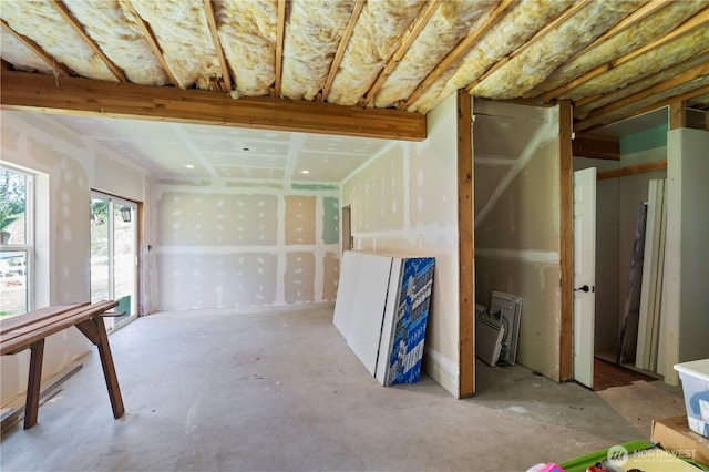 view of basement