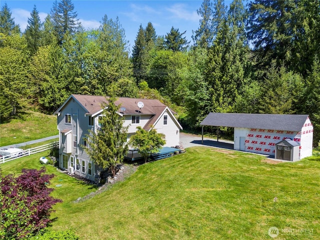 aerial view of property and surrounding area