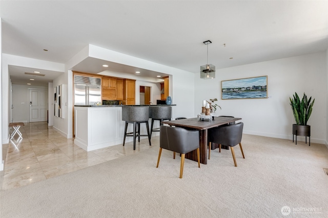 2015 SE Columbia River Dr Unit 320, Vancouver, WA 98661 - dining space featuring baseboards and recessed lighting