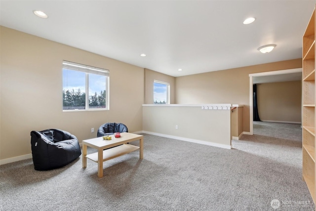 27859 256th Ct SE, Maple Valley, WA 98038 - sitting room with carpet flooring, recessed lighting, and baseboards