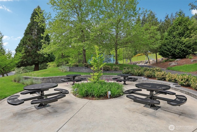 27859 256th Ct SE, Maple Valley, WA 98038 - view of patio featuring view of wooded area