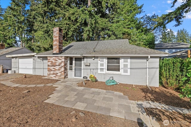 22907 60th Ave W, Mountlake Terrace, WA 98043 - single story home featuring a garage, a chimney, and roof with shingles
