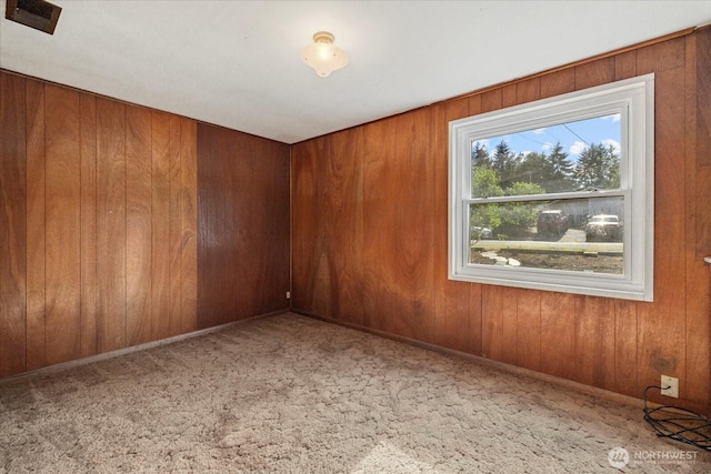 22907 60th Ave W, Mountlake Terrace, WA 98043 - spare room featuring carpet and wood walls