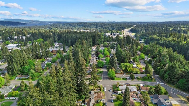22907 60th Ave W, Mountlake Terrace, WA 98043 - aerial view of property's location featuring a heavily wooded area