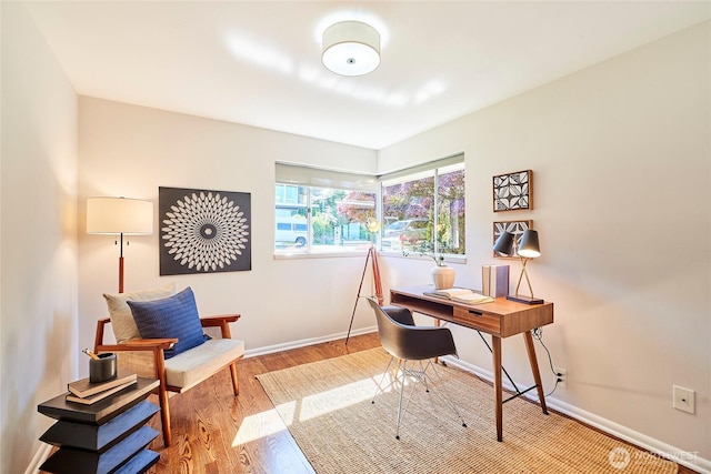 12747 9th Ave NW, Seattle, WA 98177 - office space with baseboards and wood finished floors