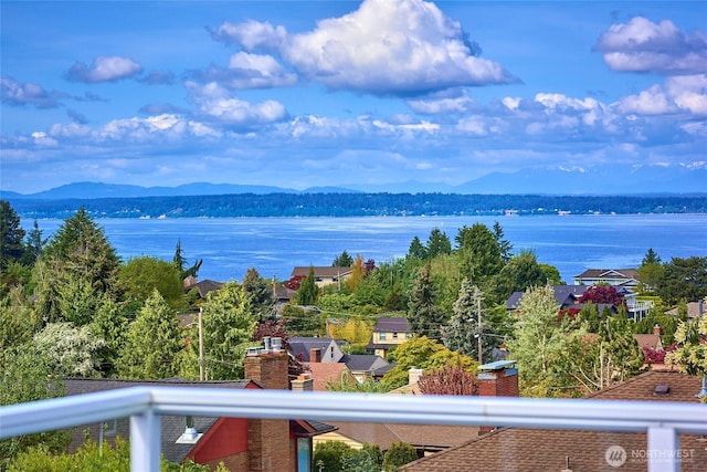 12747 9th Ave NW, Seattle, WA 98177 - water view featuring mountains