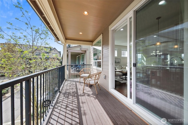view of balcony
