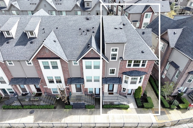 bird's eye view featuring a residential view