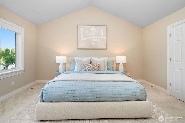 11758 175th Pl NE, Redmond, WA 98052 - carpeted bedroom with lofted ceiling and baseboards