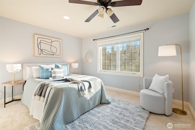 11758 175th Pl NE, Redmond, WA 98052 - bedroom with carpet, baseboards, and a ceiling fan