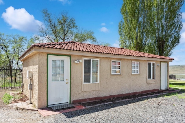 21058 State Highway 17 N, Soap Lake, WA 98851 - view of front facade with stucco siding and a tile roof