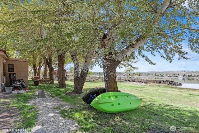 21058 State Highway 17 N, Soap Lake, WA 98851 - view of green lawn with a water view