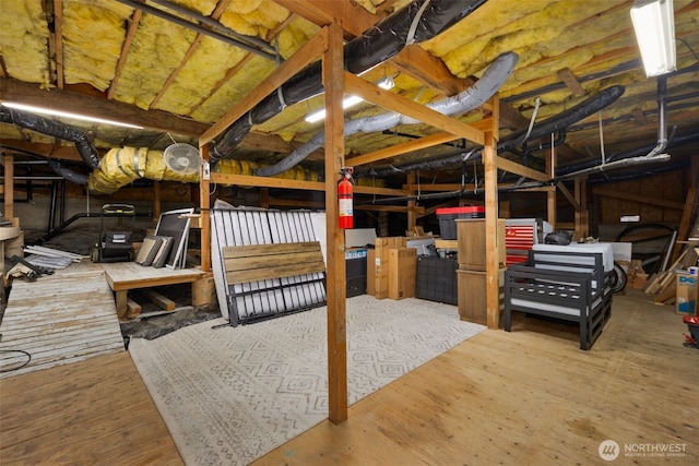 view of basement