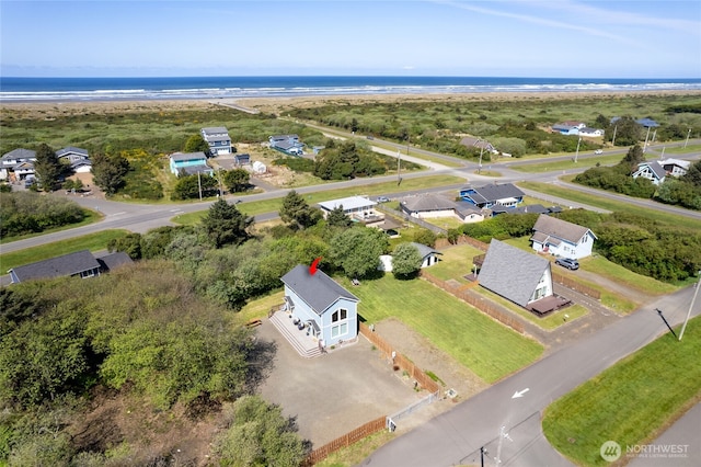 drone / aerial view of a large body of water