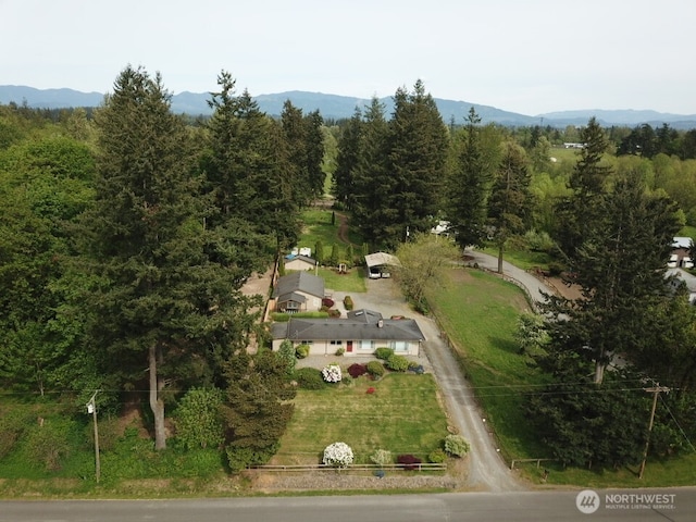 39418 200th Ave SE, Auburn, WA 98092 - view from above of property with mountains and a forest