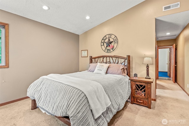 161 Mill Creek Rd, Longview, WA 98632 - carpeted bedroom featuring baseboards, recessed lighting, and vaulted ceiling