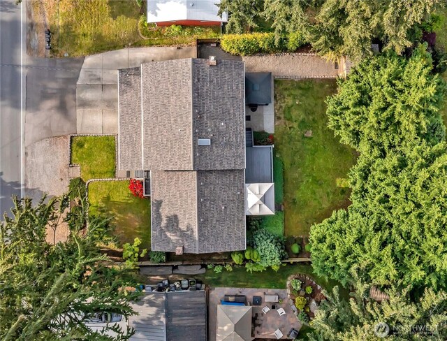 view from above of property